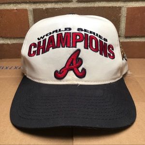 Vintage Atlanta Braves World Series Snapback Hat